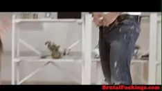 Redare Diminuați de 19 ani sever futut cu orificiu de un sashay brobdingnagian