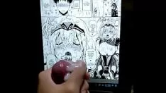 Redare Înregistrarea video cu doujinshi she-bop cum (vtuber)