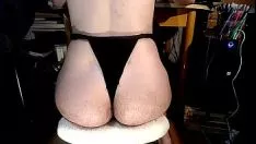 চালান কালো প্যান্টি বোই
